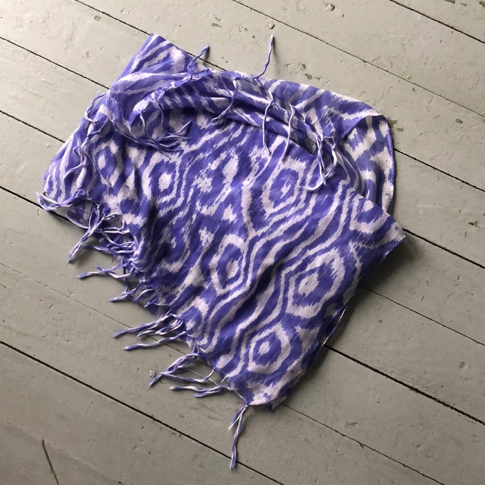 Purple Ikat Scarf